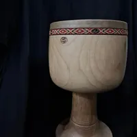 تنبک ۴ مهر ساخت رحیم شیرانی چوب گردو پوست گوساله