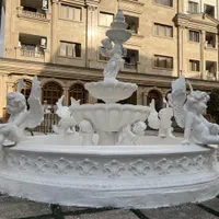 آبنما گلدان مجسمه بتن گلاس شیک مجلل