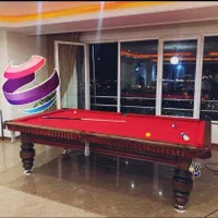 ..بیلیارد ۹ فوت اسنوکر ۱۲ فوت تمام چوب +  پینگ پنگ