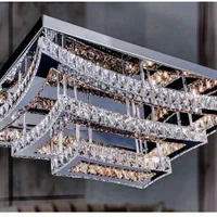 لوستر الماس.کهکشانی مستطیل حریر.AC light