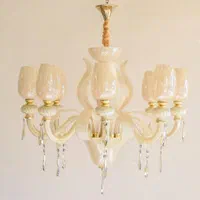 لوستر بلوری کریستالی مورانو کرمی