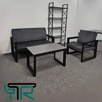 نیم ست مبلمان ۴ نفره اداری فیروزه ای فوم سرد املاک|مبلمان اداری|کرمانشاه, |دیوار