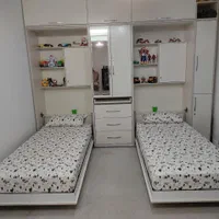 تخت کمجا / تخت تاشو  یک نفره و دونفره/ کم جا چوب|تخت و سرویس خواب|تهران, مسگرآباد|دیوار