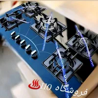 اجاق گازرومیزیM6توکارصفحه ای ۵شعله شیشه رومیزی شیک