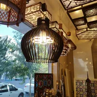 آویز گرد بزرگ ، تک شاخه چوبی