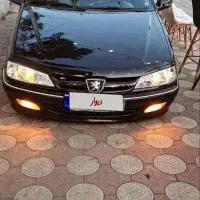 پژو پارس مشکی بدنه آینه