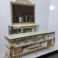 ست کامل جهزیه بوفه میز برنزی|میز تلویزیون|کرج, حصارک بالا|دیوار