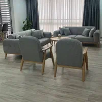 مبل دسته چوبی و مینیمال راحتی 7 نفره
