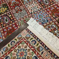 قالیچه دستباف مود بیرجند ۴متری نقشه‌خشتی گل‌ابریشم|فرش|تهران, بازار|دیوار