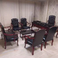 میز فلز شیک مبل اداری دفتر صندلی دکمه پارچه نانو|مبلمان اداری|تهران, مرزداران|دیوار