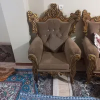 مبل ۷نفره سالم بدونه کوچک ترین ایراد با جلو مبلی|مبلمان خانگی و میز عسلی|رباط‌کریم, |دیوار