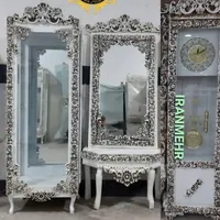ست  ساعت بوفه و آینه و میز|بوفه، ویترین، کنسول|یزد, |دیوار
