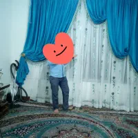 پرده گلدار ابریشم و والن مخمل درجه یک