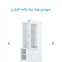 کمد لباس،ویترین، پاتختی و شلف دخترانه بالسا طرح رز|اسباب و اثاث بچه|تهران, تجریش|دیوار