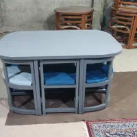 میز کم جا ۶ نفره آماده گوشه گرد.ناهارخوری کمجا|میز و صندلی غذاخوری|تهران, پاسداران|دیوار