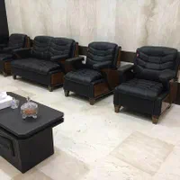 نیم ست مبلمان اداری دفتری ۴ نفره میز مدیریت