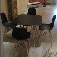 میز و صندلی 4 نفره فایبرگلاس نشکن پایه ایفلی|میز و صندلی غذاخوری|شیراز, وزیرآباد|دیوار
