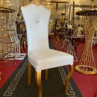 صندلی کارکرده پارچه کاملا تعویض رنگ سفید