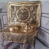 منقل بزرگ سماوری برنجی زغالی ذغالی سماور گازی|صنایع دستی و سایر لوازم تزئینی|اهواز, رسالت|دیوار