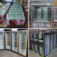 یخچال نوشابه پپسی کوکا تک در وفریز ایستاده کارخانه