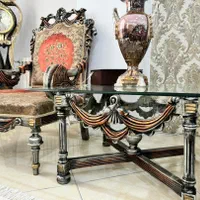 توافقی /مبل سلطنتی ۹ نفره + میز ناهارخوری ۸ نفره|مبلمان خانگی و میز عسلی|کرج, حسین‌آباد|دیوار