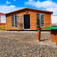 کانکس نما چوب شاسی تیرآهن روشنایی سفارشی ابعاد ۳٪۶