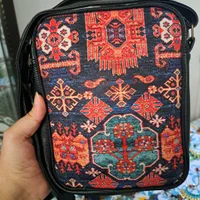 کیف رودوشی مخمل چرم شیک پاسپورتی