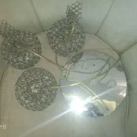 لوستر مدرن کریستالی سه شعله smd مدل سیب APELL|لوستر و چراغ آویز|مشهد, توس (بلوار توس)|دیوار
