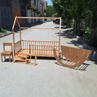 تخت کلبه ای چوبی نوجوان/ارسال رایگان|تخت و سرویس خواب|مشهد, نوید|دیوار