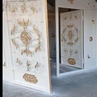 درب اهنی حیاط فرفوژه و پرسی مختلف کد500