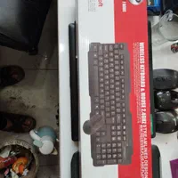 کیبورد و موس بیسیم xp وایرلس و با سیم اصلی