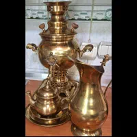 سرویس سماور ذغالی و پارچ استیل|سماور، چای‌ساز، قهوه‌ساز|تهران, شهرآرا|دیوار
