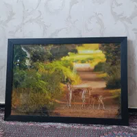 تابلو آهو  چراغ دار