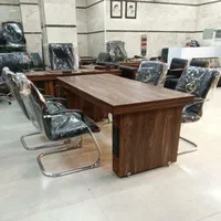 میز مدیریت کنفرانس لبه دوبل|مبلمان اداری|رشت, پیرکلاچای|دیوار