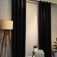 پنل  پرده آماده مخمل ضخیم