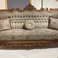 مبل استیل مبلمان سلطنتی کلاسیک گردویی اشرافی|مبلمان خانگی و میز عسلی|کرج, اصفهانی‌ها|دیوار