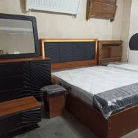سرویس خواب تمام mdf مشکی/ فروشگاه تخت و تشک آرام|تخت و سرویس خواب|کرج, منظریه|دیوار