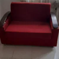 کاناپه دو نفره تختخواب شو یکنفره اسکلت تمام فلزی