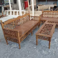 نیمکت چوبی کافه قلیان|صندلی و نیمکت|تبریز, |دیوار