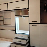 تخت تاشو رنگ فندوقی (کد۱۳۹۰)|تخت و سرویس خواب|رشت, فخب|دیوار