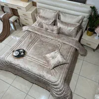 روتختی رو تختی ها ساتن لمه مخمل ژاکارد هندی زربافت|سرویس روتختی|کرمانشاه, |دیوار