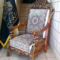 چوب گردو ( مبل قالی زنگی ابادی )|مبلمان خانگی و میز عسلی|کرمان, |دیوار