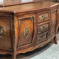 اینه و کنسول مازول چوبی برنزی