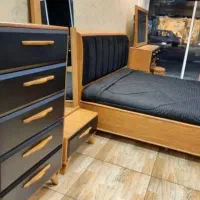 فروش سرویس خواب کامل دونفره MDF مدرن شیک|تخت و سرویس خواب|زاهدان, |دیوار