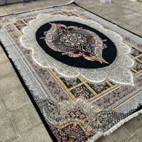 فرش الماس نقره ای بدون ترنج|فرش|کرمان, |دیوار