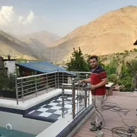 نرده استیل،نرده آلمینیوم،پله استخر،درب استیل