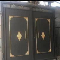 درب حیاط اهنی پرسی سی ان سی ساده فرفوژه کد500