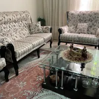 مبلمان چوبی ۷ نفره به همراه میز نهارخوری ۸ نفره|مبلمان خانگی و میز عسلی|تهران, منیریه|دیوار
