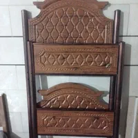 تخت خواب دوطبقه اسکلت فلزی|تخت و سرویس خواب|اصفهان, هفتون|دیوار