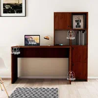 میز تحریر کتاب‌خانه‌دار مدل پندار دو قهوه‌ای|میز تحریر و کامپیوتر|تبریز, |دیوار